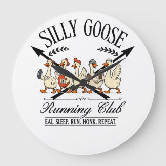 Reloj Redondo Grande Silly Goose Runner