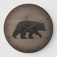Silueta de oso negro