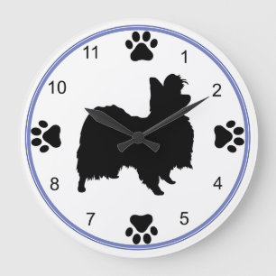 Reloj Redondo Grande Silueta de Papillon