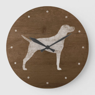 Reloj Redondo Grande Silueta de Vizsla