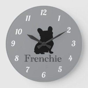 Reloj Redondo Grande silueta Frenchie
