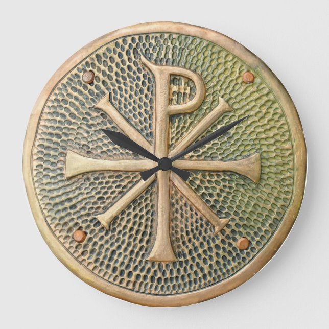 Reloj Redondo Grande Símbolo cruzado bizantino historia de medallón met (Anverso)