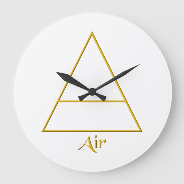 Reloj Redondo Grande Símbolo de elemento aéreo de Pagan caído (Anverso)