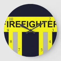 Símbolo de Feuerwehr Uniforme Blau Große Wanduhr