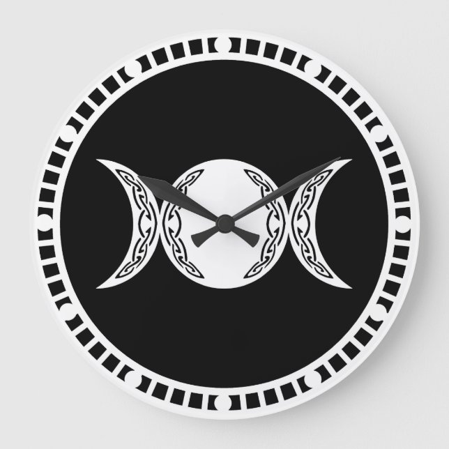 Reloj Redondo Grande Símbolo de la diosa de Tripe (Anverso)