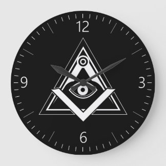 Reloj Redondo Grande símbolo de la masonería