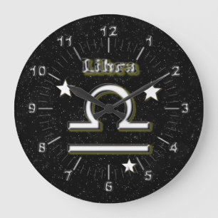 Reloj Redondo Grande Símbolo libra