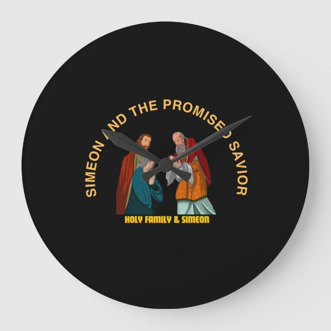 RELOJ REDONDO GRANDE SIMEON AND THE PROMISED SAVIOR (Anverso)