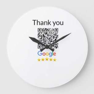 Reloj Redondo Grande Simple código qr minimalista agregar logo escanear