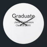 Reloj Redondo Grande simple graduado mínimo añadir nombre a clase moder<br><div class="desc">diseño de plantilla de personalizar</div>