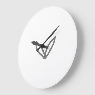 Reloj Redondo Grande Simple minimalista acuarela agregar logotipo nombr