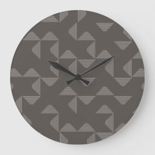 Reloj Redondo Grande Simple, modern, trendy geometric graphic pattern