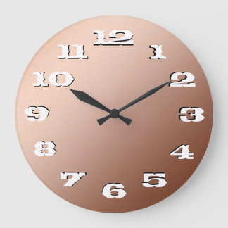 Reloj Redondo Grande Simplicidad de cobre de la elegancia