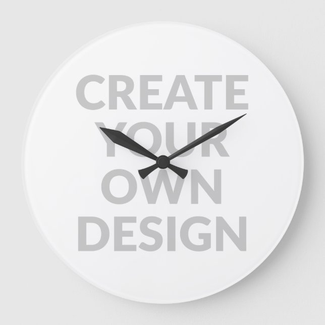 Reloj Redondo Grande Simply - Create Your Own  (Anverso)