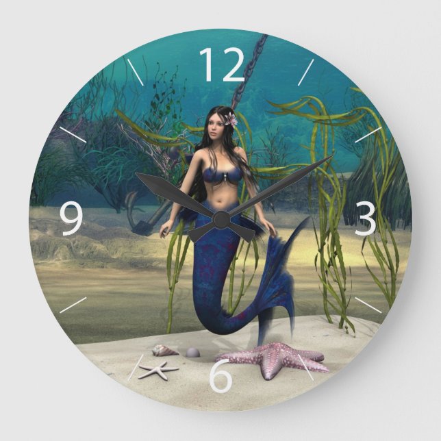 Reloj Redondo Grande Sirena (Anverso)
