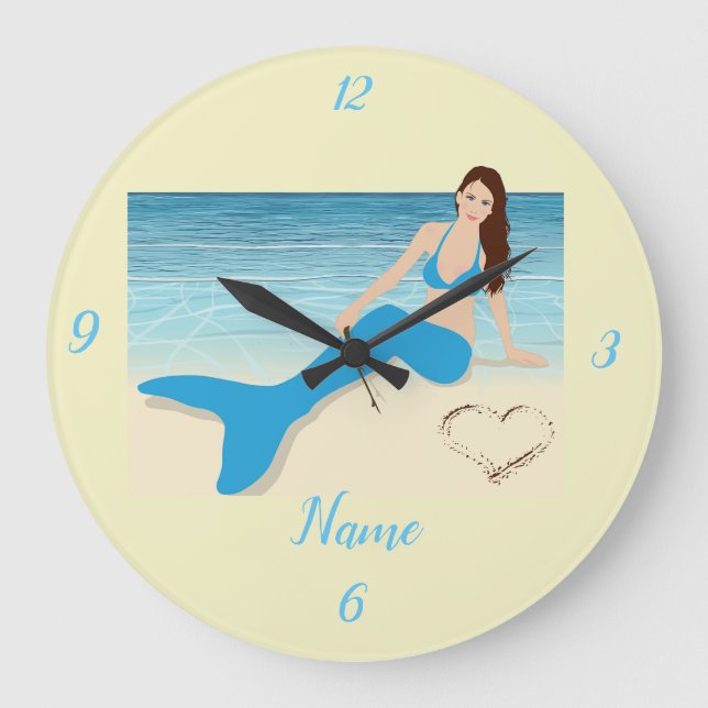 Reloj Redondo Grande Sirena de playa Valentine Thunder_Cove (Anverso)