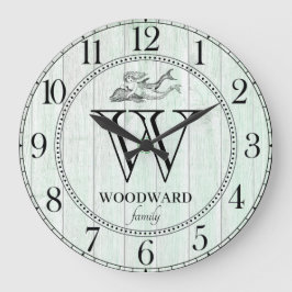 Reloj Redondo Grande Sirenita de nombre familiar Rusood Beach Lake Hous