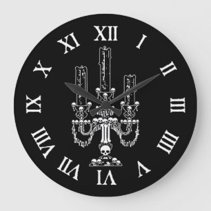 Reloj Redondo Grande Skull Candelabra