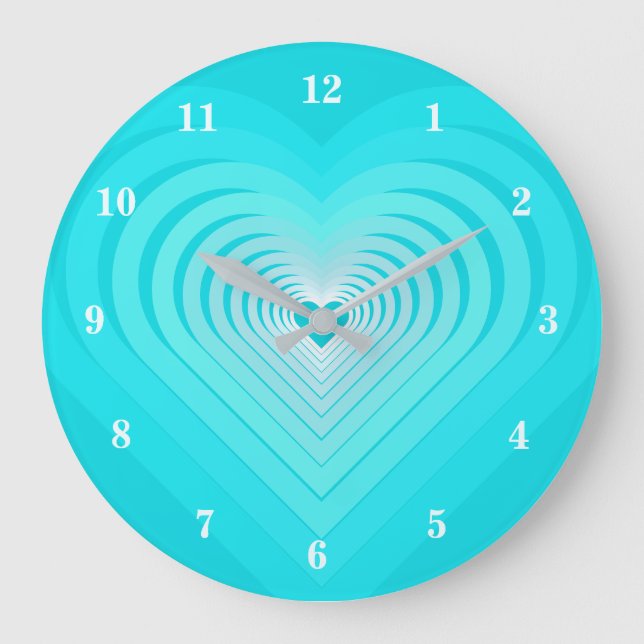 Reloj Redondo Grande Sky Love - Blue (Anverso)