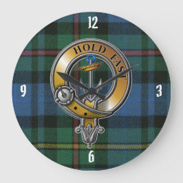 Reloj Redondo Grande Smith Tartan & Badge