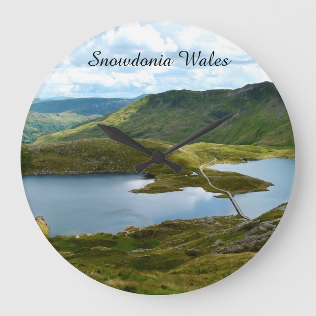 Reloj Redondo Grande Snowdonia Wales (Anverso)