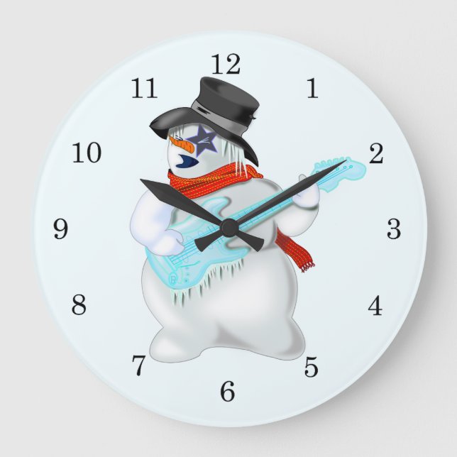 Reloj Redondo Grande Snowman Wall Clock (Anverso)