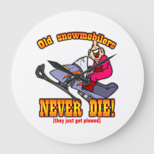 Reloj Redondo Grande Snowmobilers