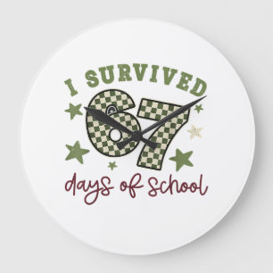Reloj Redondo Grande Sobreviví 67 días de maestros de escuela estudiant
