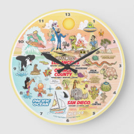 Reloj Redondo Grande SoCal Sunset