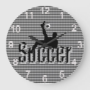 Reloj Redondo Grande Soccer The Game, Large Wall Clock