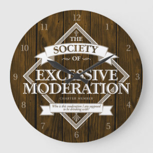 Reloj Redondo Grande Sociedad de excesiva moderación