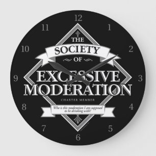Reloj Redondo Grande Sociedad de excesiva moderación