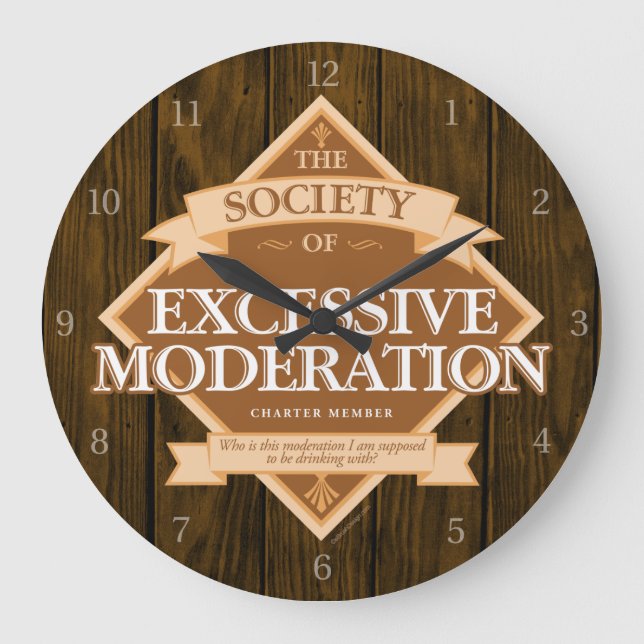 Reloj Redondo Grande Sociedad de excesiva moderación (Anverso)