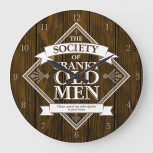 Reloj Redondo Grande Sociedad de viejos Cranky