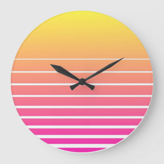 Reloj Redondo Grande Sol de vaporwave