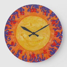 Reloj Redondo Grande Sol feliz