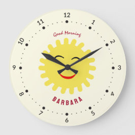 Reloj Redondo Grande Sol sonriente