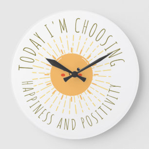 Reloj Redondo Grande Sol sonriente lindo