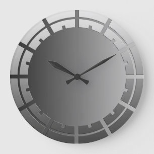 Reloj Redondo Grande SOLAMENTE las pendientes del COLOR - suene el gris