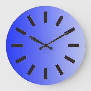 Reloj Redondo Grande SOLAMENTE pendientes del COLOR - azul real + cara