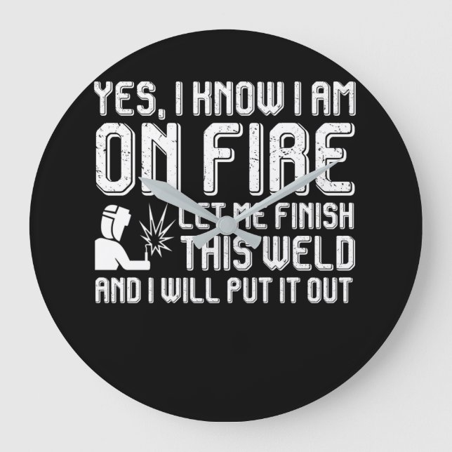 Reloj Redondo Grande Soldado En La Solda De Acabado De Fuego Lo Puse (Anverso)