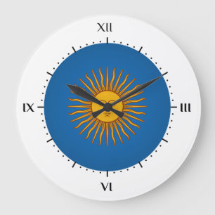 Reloj Redondo Grande Solenoide argentino de Mayo