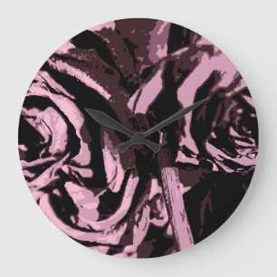 Reloj Redondo Grande Solo algunos Rosas