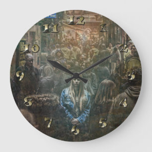 Reloj Redondo Grande Solo en una multitud