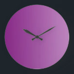 Reloj Redondo Grande SÓLO gradientes de COLOR - magenta<br><div class="desc">Sólo composición de color por EDDA Fröhlich | Plantilla: color de fondo para el texto o la imagen | Tendencia: colorear tu vida</div>