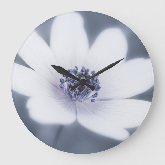 Reloj Redondo Grande Sólo Un Pequeño Flor Silvestre (Anverso)