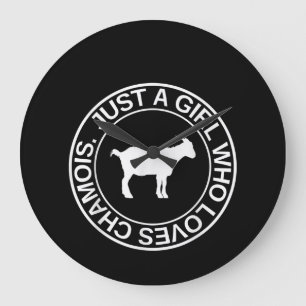 Reloj Redondo Grande Solo Una Chica Que Ama El Regalo Chamois Para La C