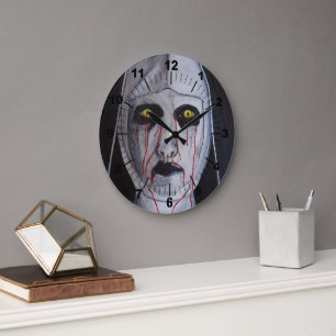 Reloj Redondo Grande Sombra de la Luz Pintura de Alfred Fox
