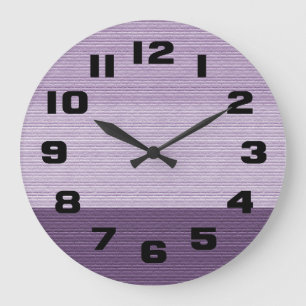 Reloj Redondo Grande Sombras de la púrpura