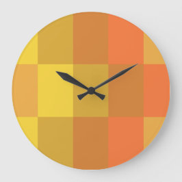 Reloj Redondo Grande Sombras de Naranja en caja